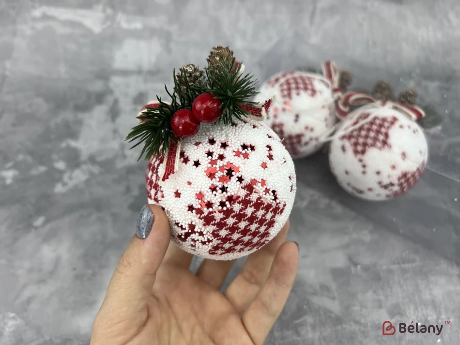 Набір ялинкових іграшок "White dream" | 5