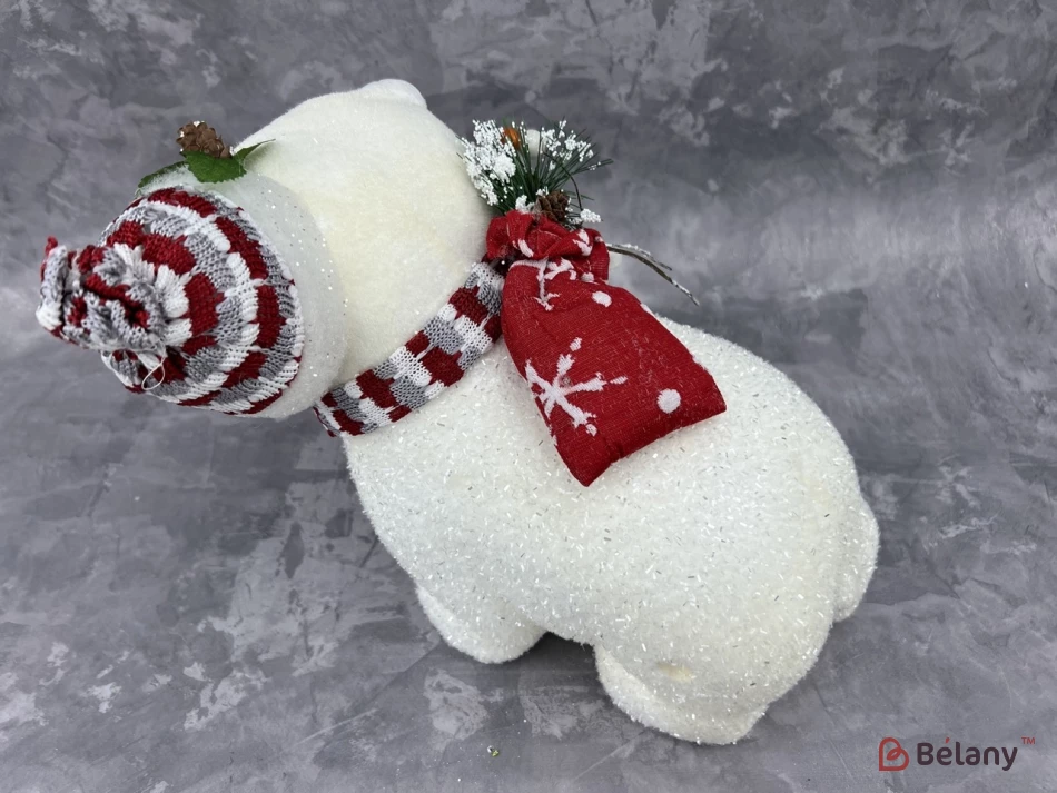 Новорічна фігура "Bear in hat" | 3