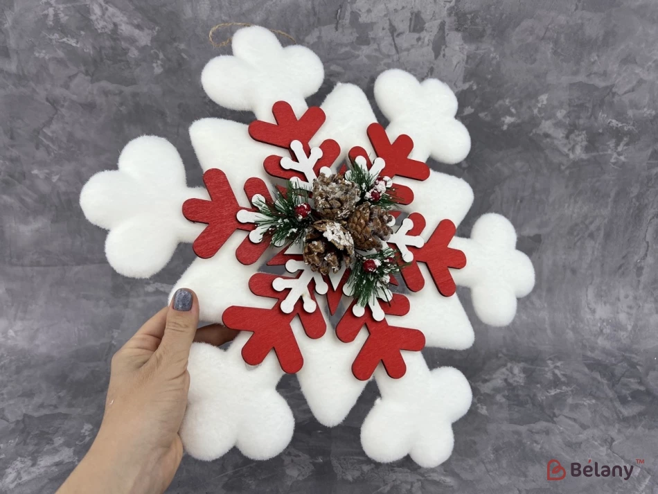 Підвісна сніжинка "Snowflake" біла