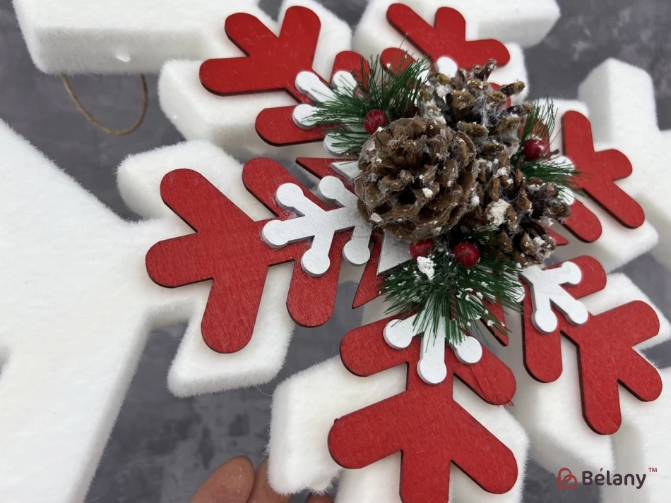 Підвісна сніжинка "Snowflake" біла | 3