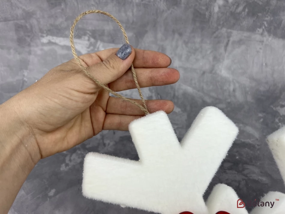 Підвісна сніжинка "Snowflake" біла | 4