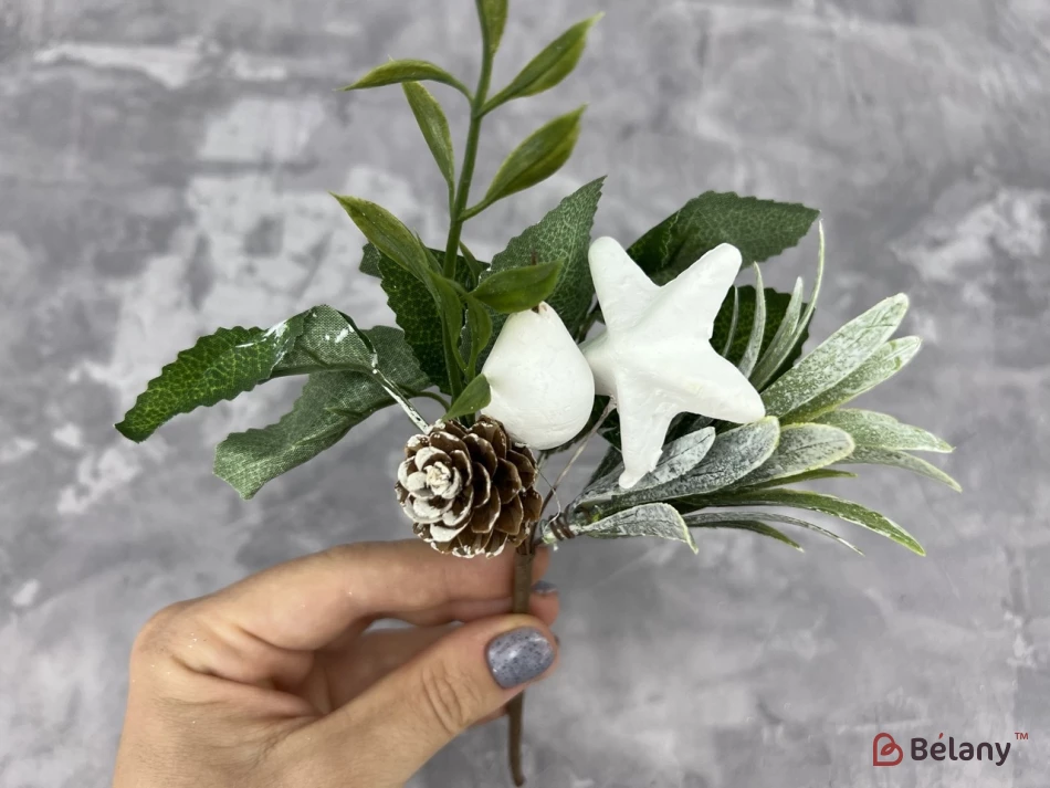 Декор Веточка "Star and snow" | 2