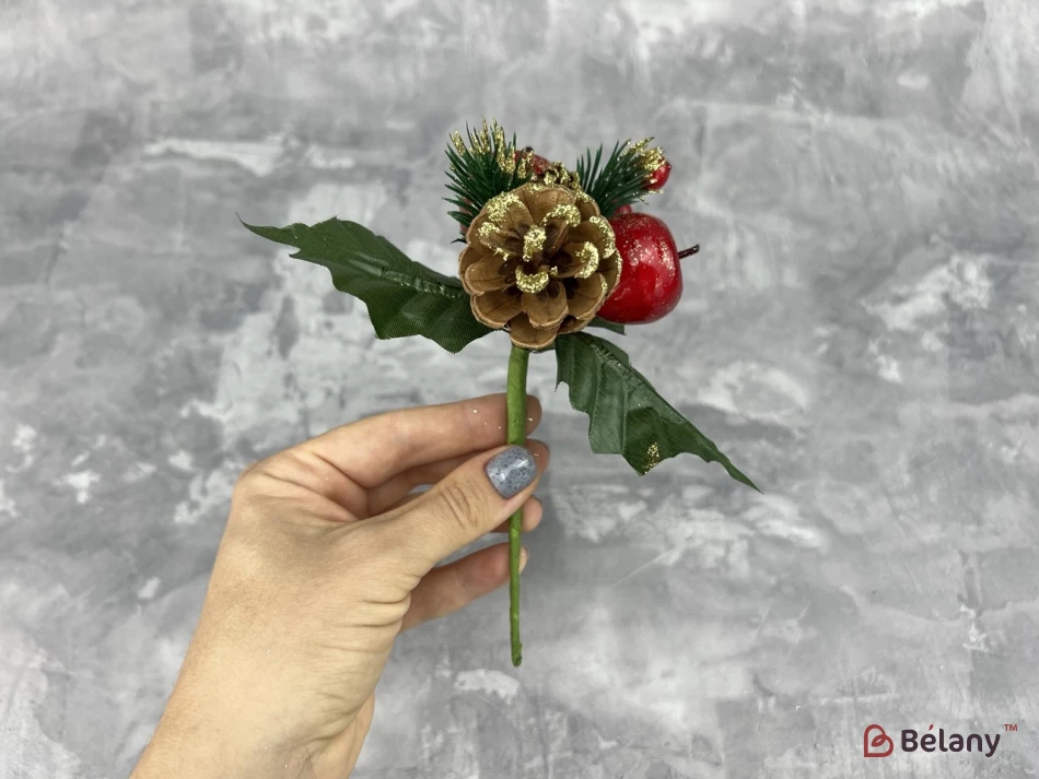 Декор веточка "Gold apple" | 2