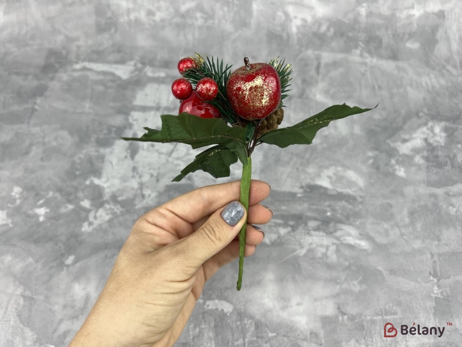 Декор веточка "Gold apple" | 3
