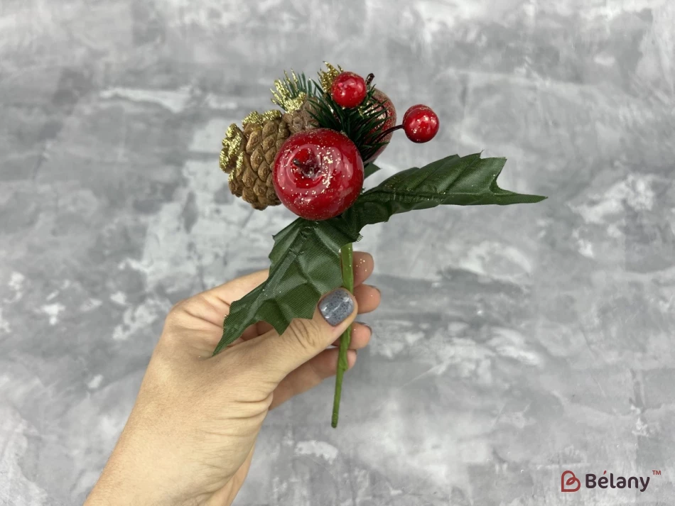 Декор веточка "Gold apple" | 4