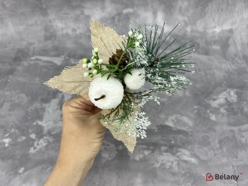 Декор веточка "Gold apple"