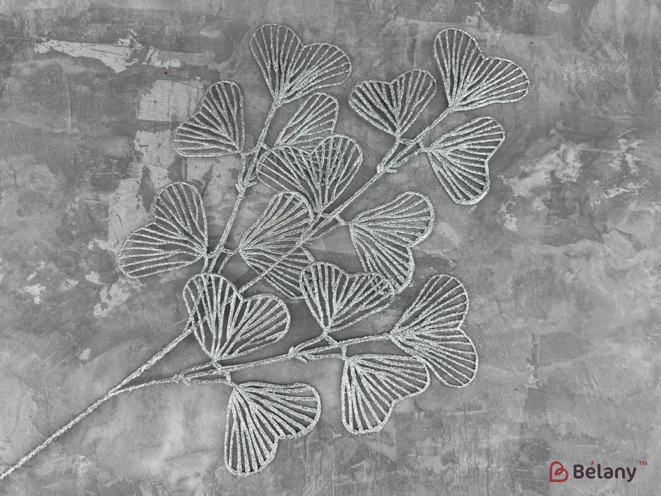 Ветка для декора "Pasion" серебро