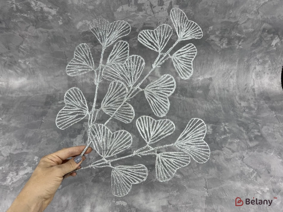 Ветка для декора "Pasion" серебро | 2