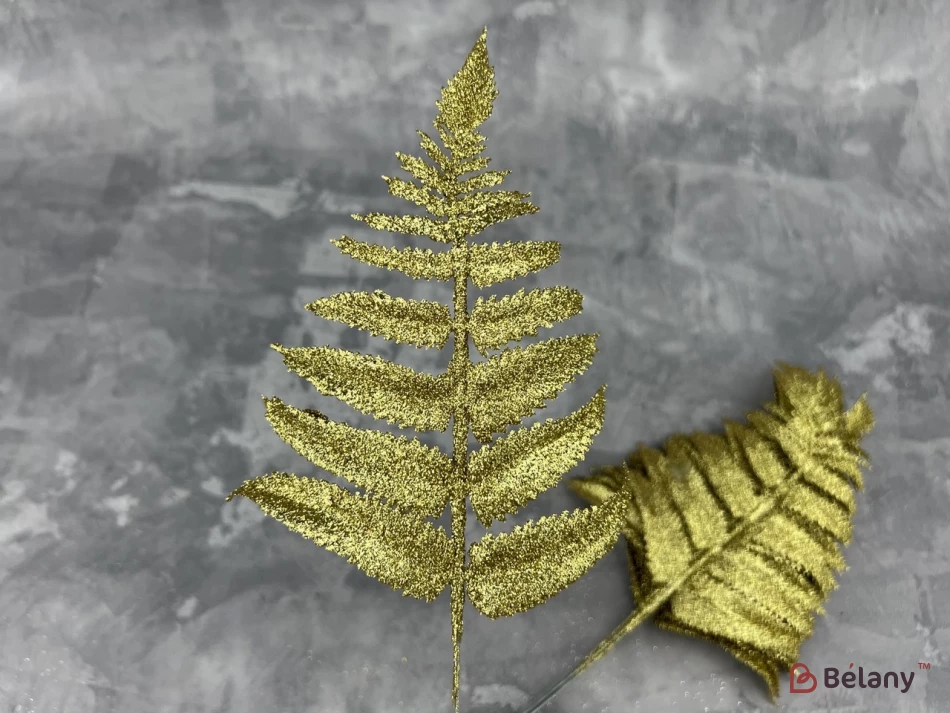 Декор веточки "Leafs" бронза