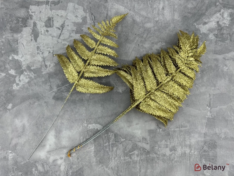 Декор веточки "Leafs" бронза | 2