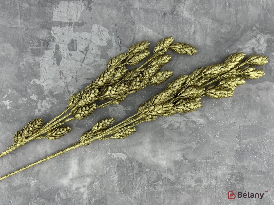Декор гілка "Cones" золото