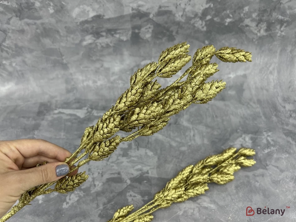 Декор гілка "Cones" золото | 2