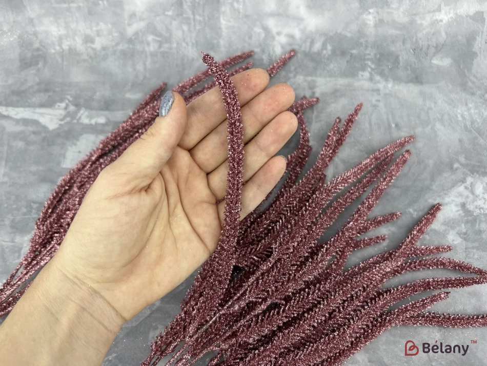 Ветка для декора "Warmy" пудра | 2