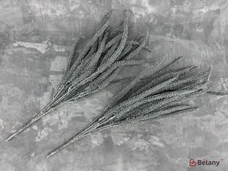 Ветка для декора "Warmy" серебро