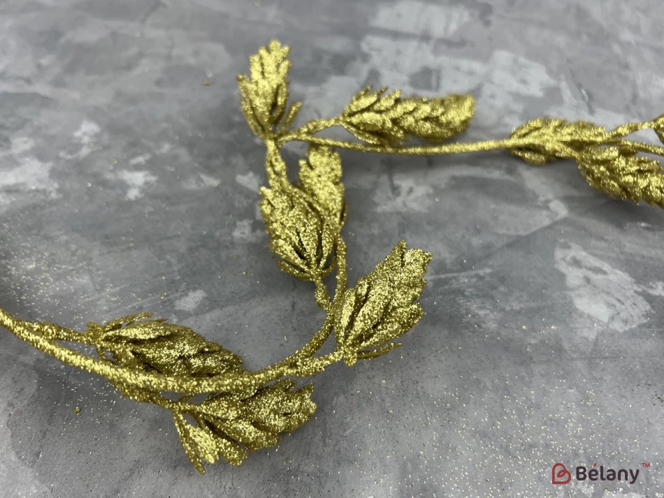 Ветвь для декора "Long branch" золото | 2