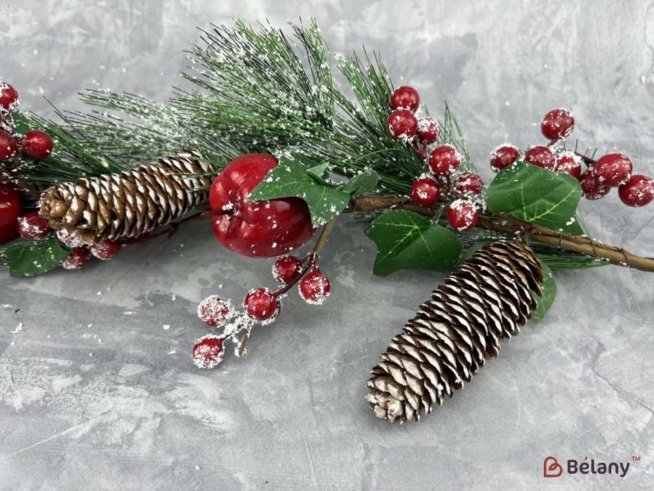 Декор ветка "Canes and Berry" | 2