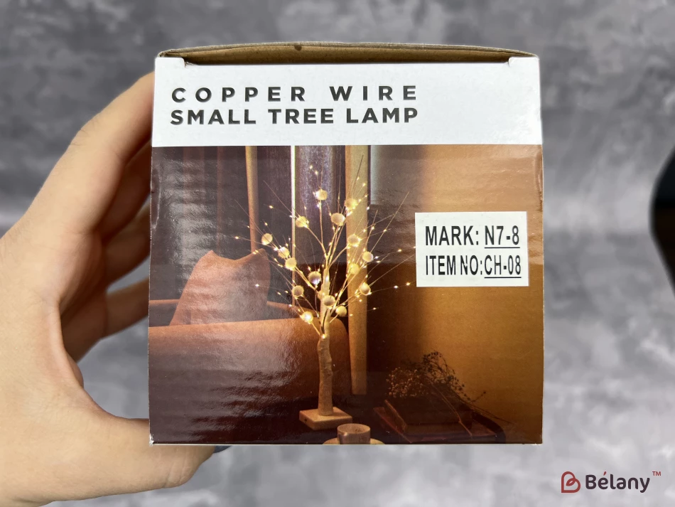 Новогодний декор "Бонсай" золото с LED-подсветкой | 3