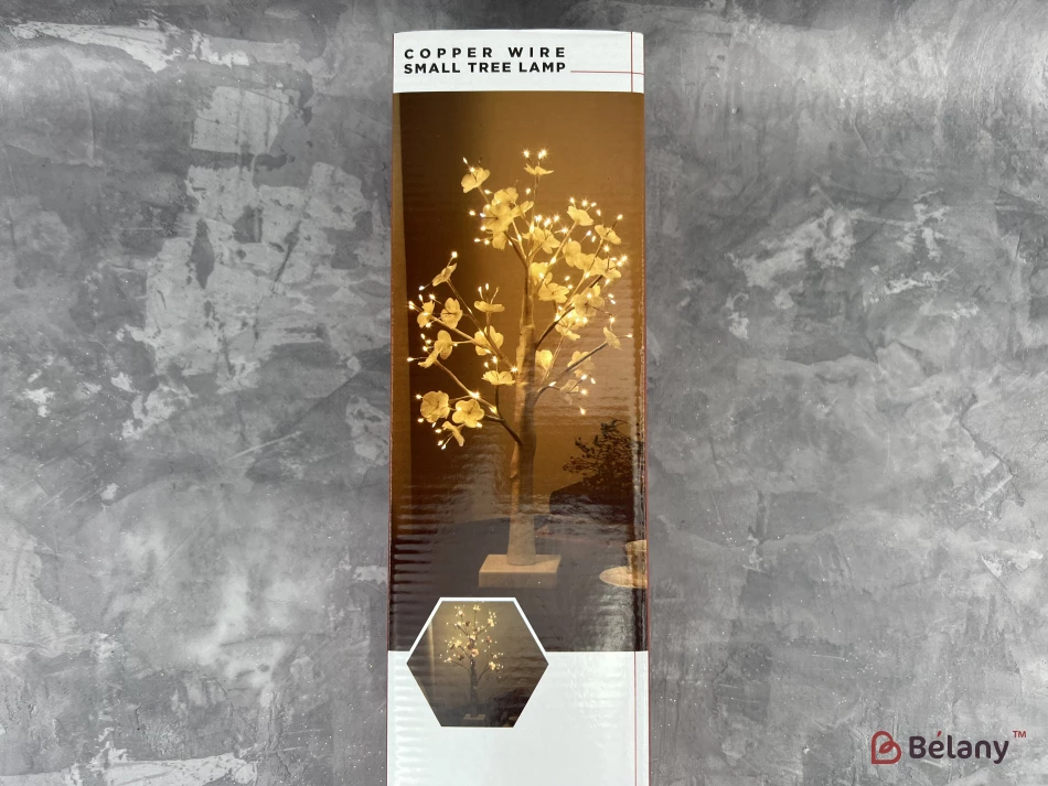 Новогодний декор "Бонсай" золото с LED-подсветкой | 4