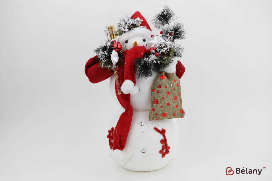 Сніговик у червоній хустці "With bag"