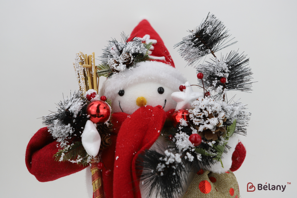 Сніговик у червоній хустці "With bag" | 2