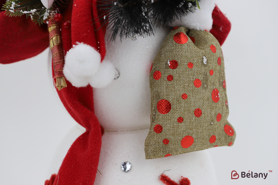 Сніговик у червоній хустці "With bag" | 3