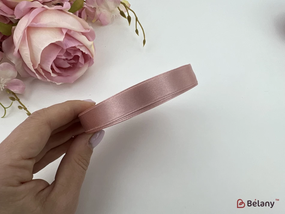 Атласная лента "Slender" dirty Pink