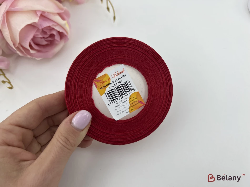 Атласная лента "Slender" lt. burgundy | 2