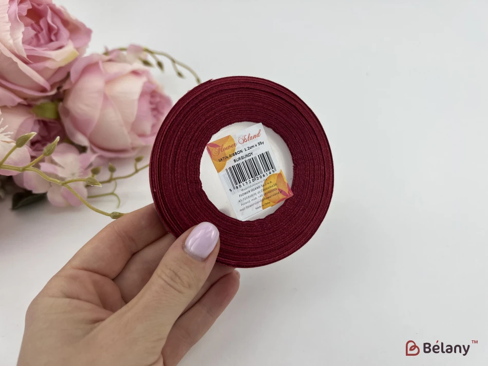 Атласная лента "Slender" burgundy | 2