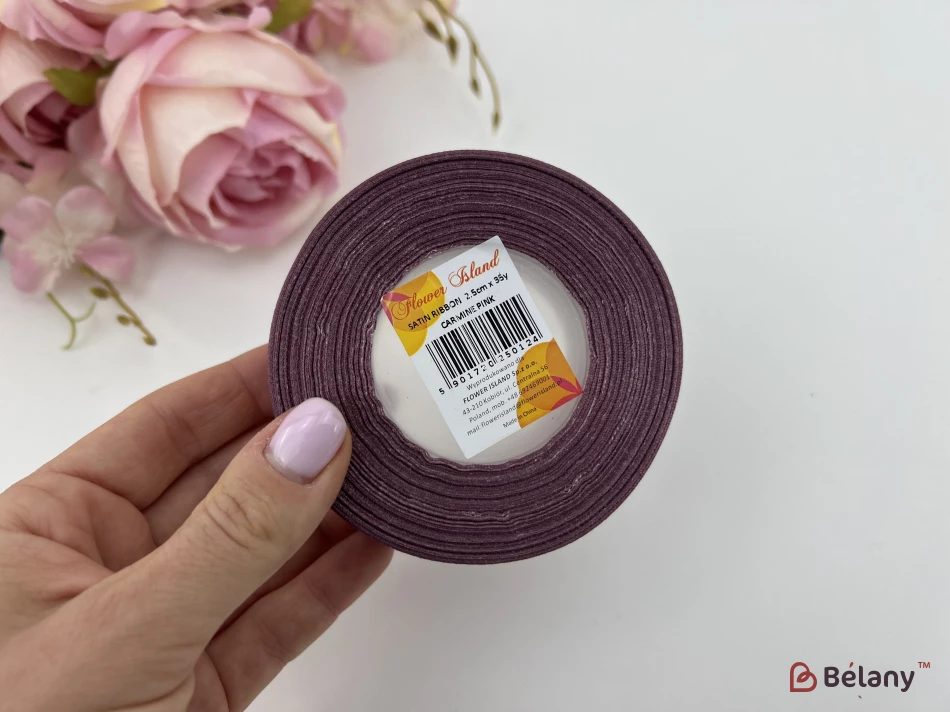 Атласная лента "Usual" carmine pink | 2