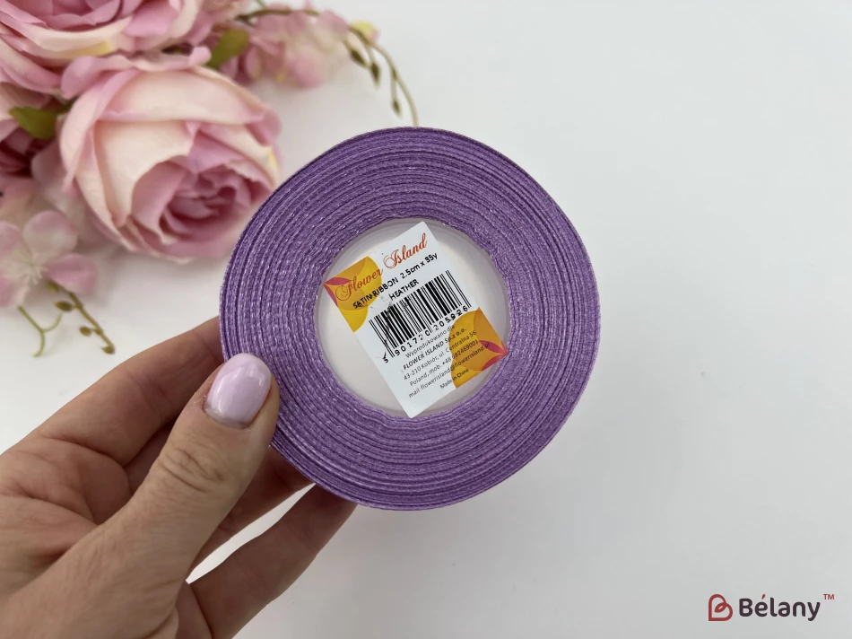 Атласная лента "Usual" heather | 2