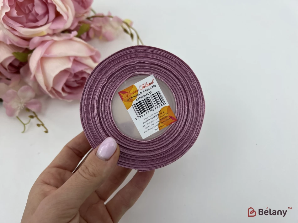 Атласная лента "Broad" autumn rose | 2