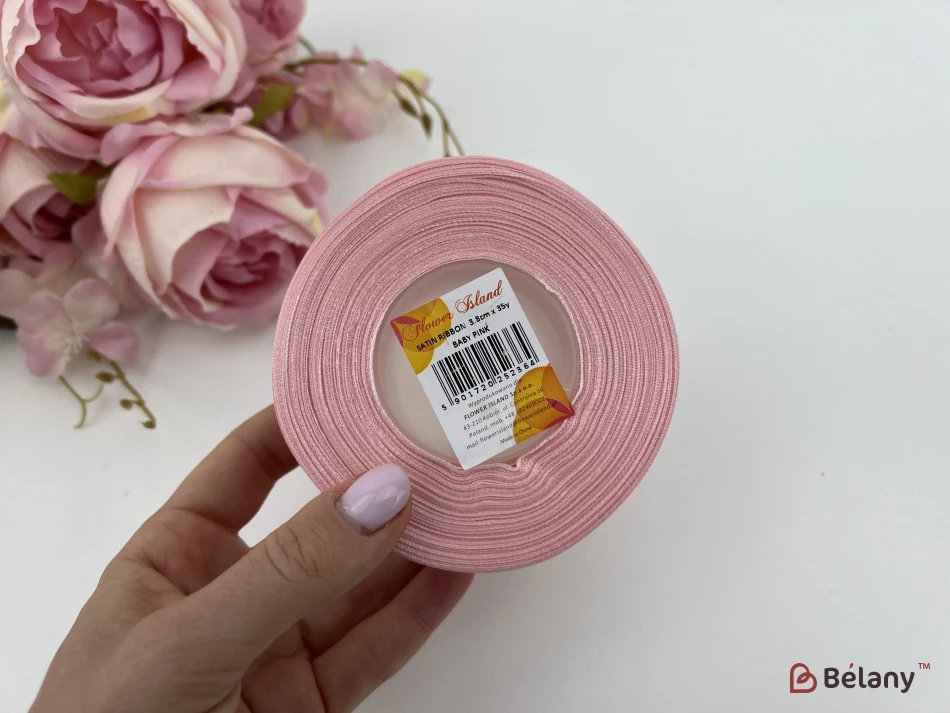 Атласная лента "Broad" Baby pink | 2