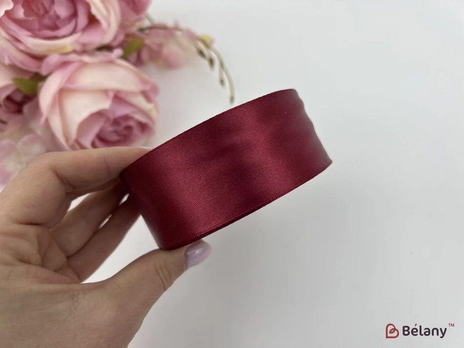 Атласна стрічка "Broad" Burgundy