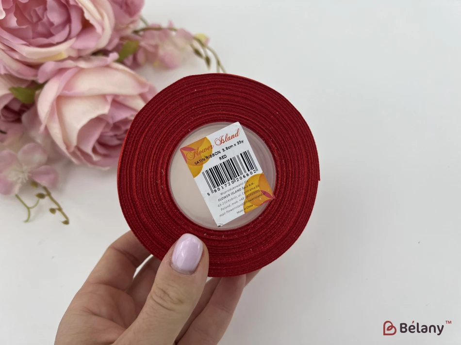 Атласная лента "Broad" red | 2