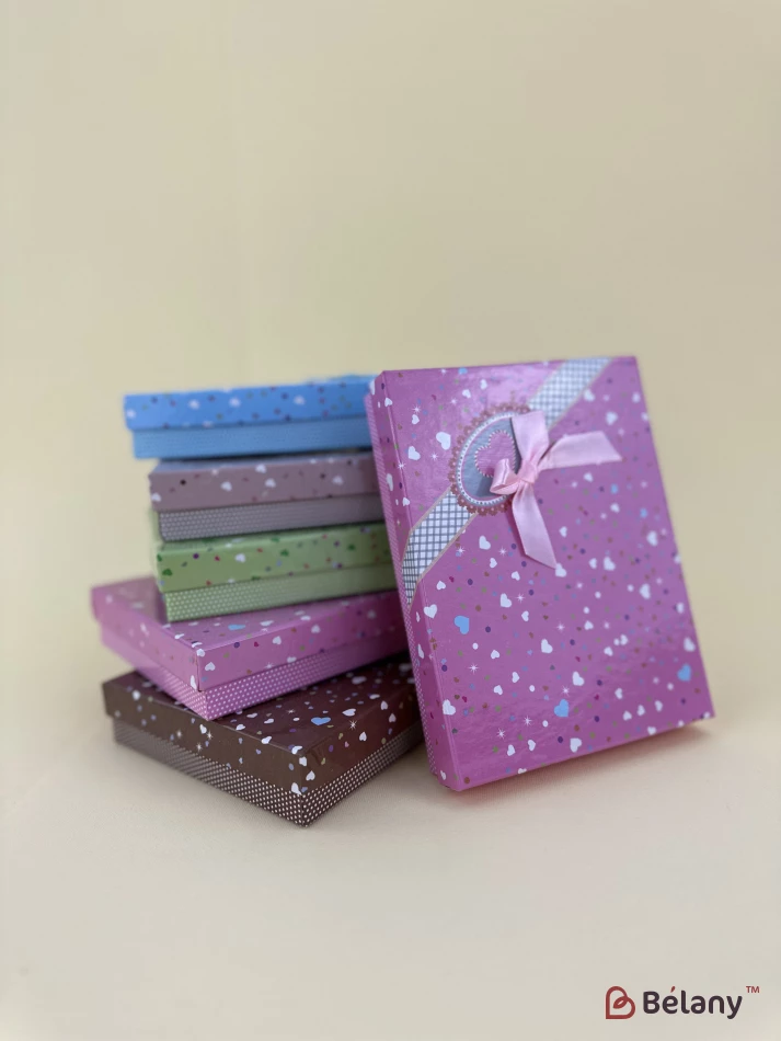 Прямоугольные коробки "Hearts mix"