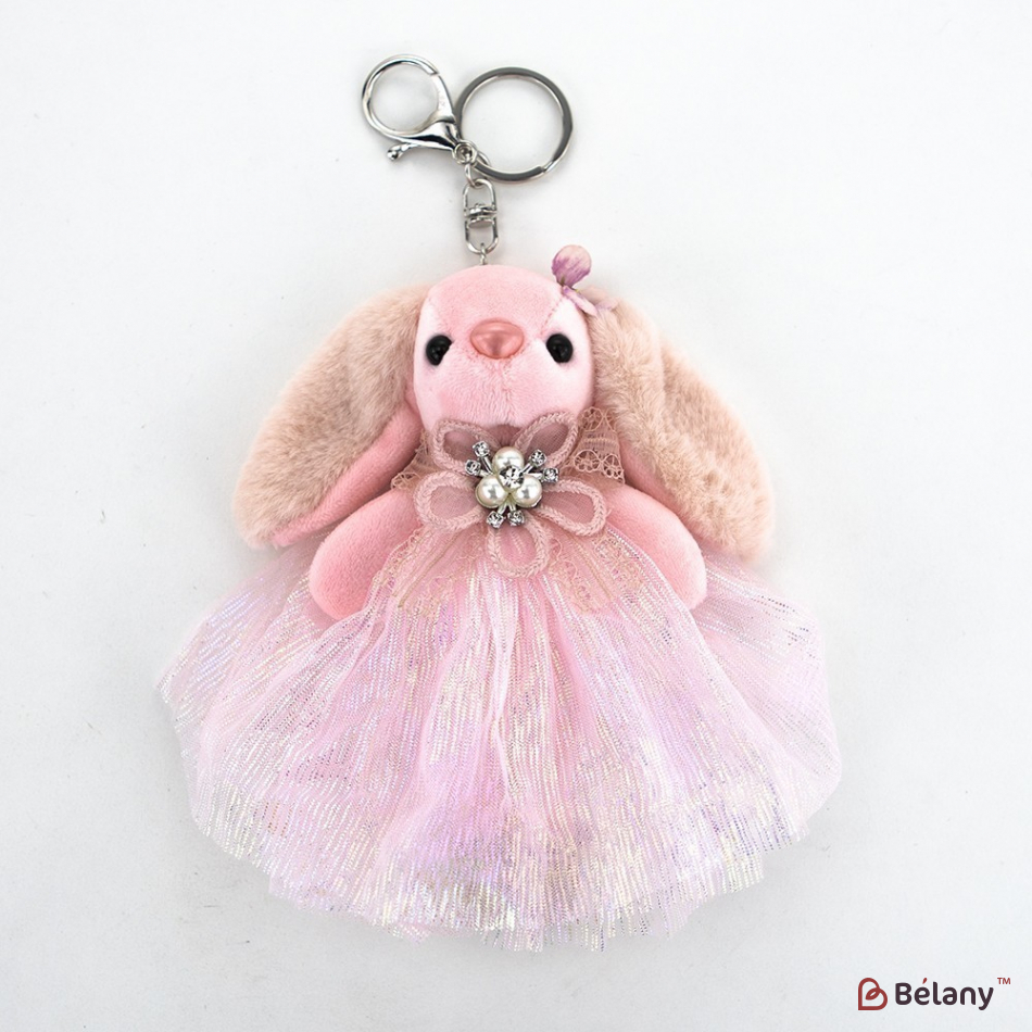 Брелок "Beauty bunny" рожевий