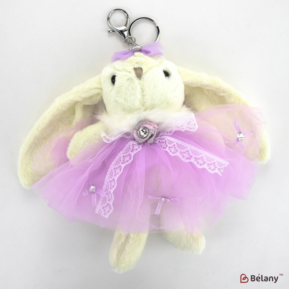 Брелок "Bunny long ears" білий