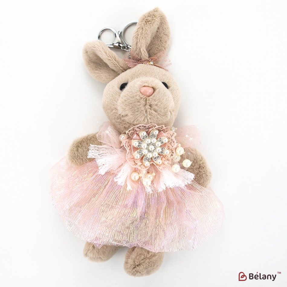 Брелок "Bunny Honey" бежевий