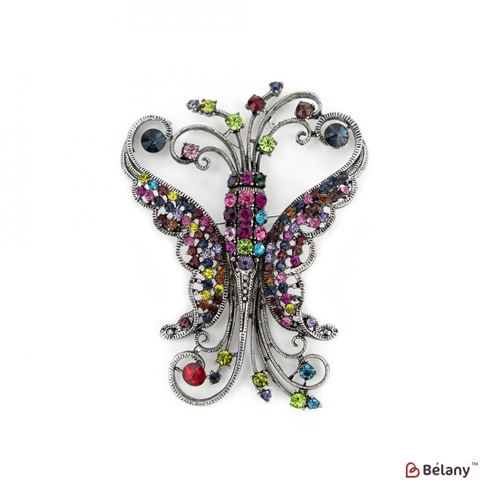 Брошка "Multicolor butterfly"