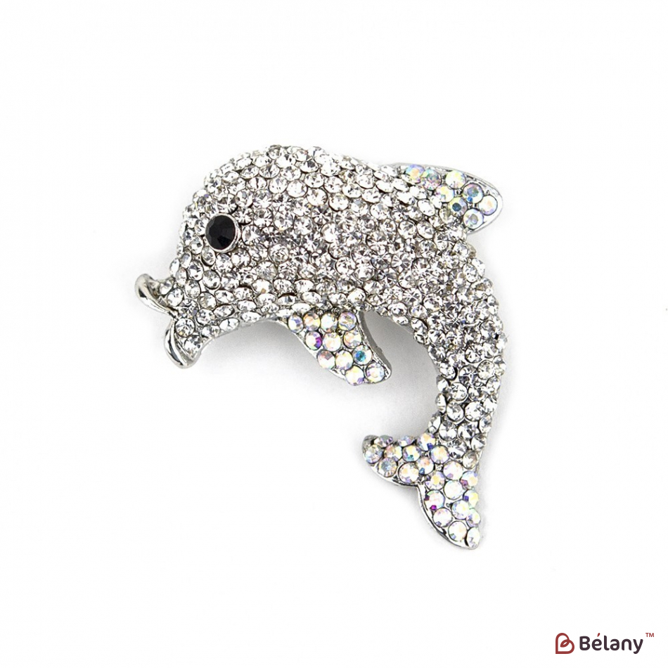 Брошка "Diamond dolphin"