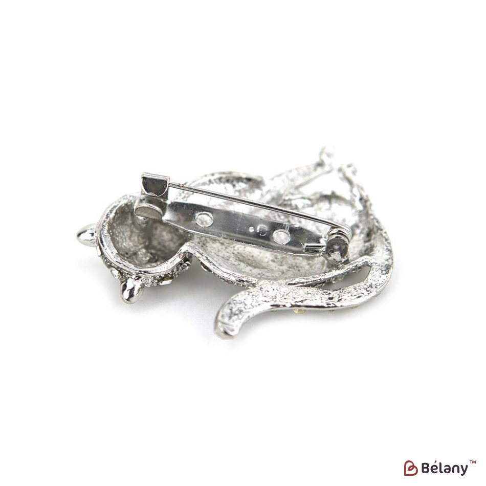 Брошка "Silver cat" | 2