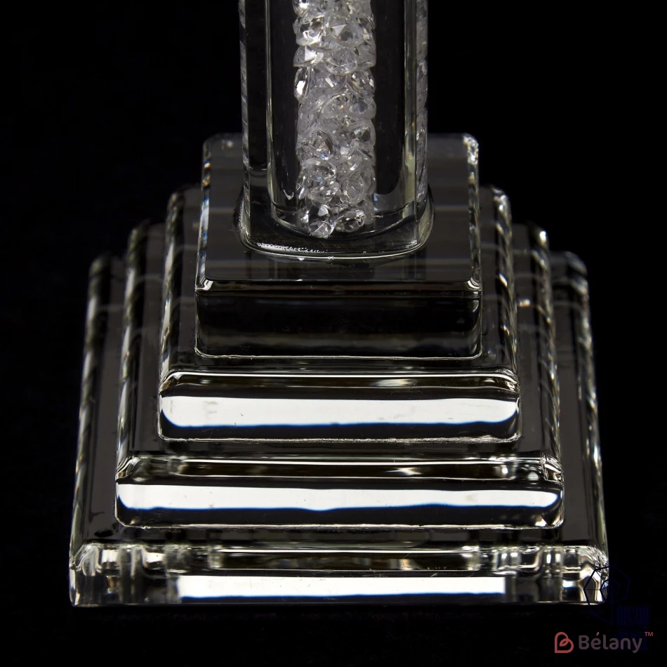 Свічник скляний "Brilliant Column" S | 4