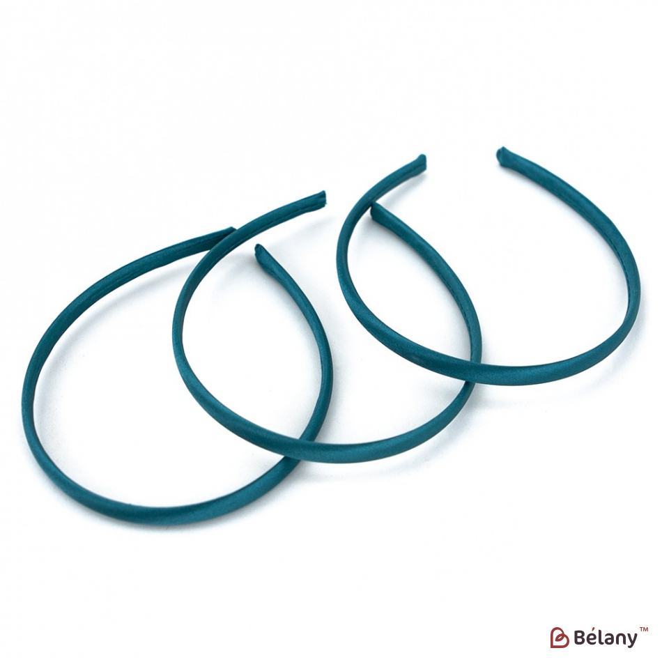 Обруч обідок атлас смарагд | 2