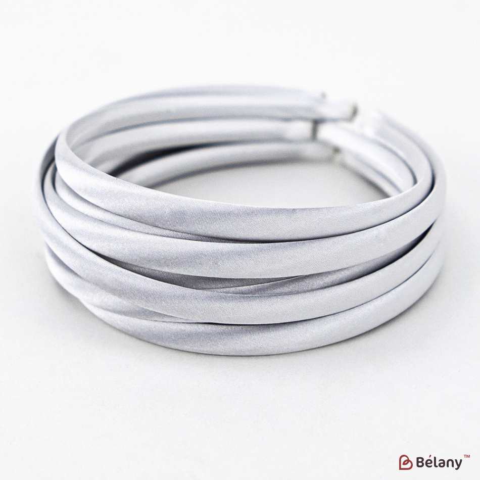 Обруч атлас білий