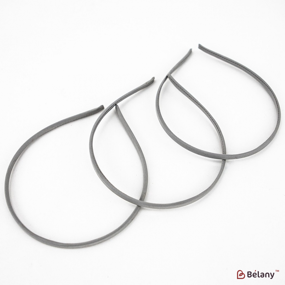 Обруч обідок атлас срібло S | 2