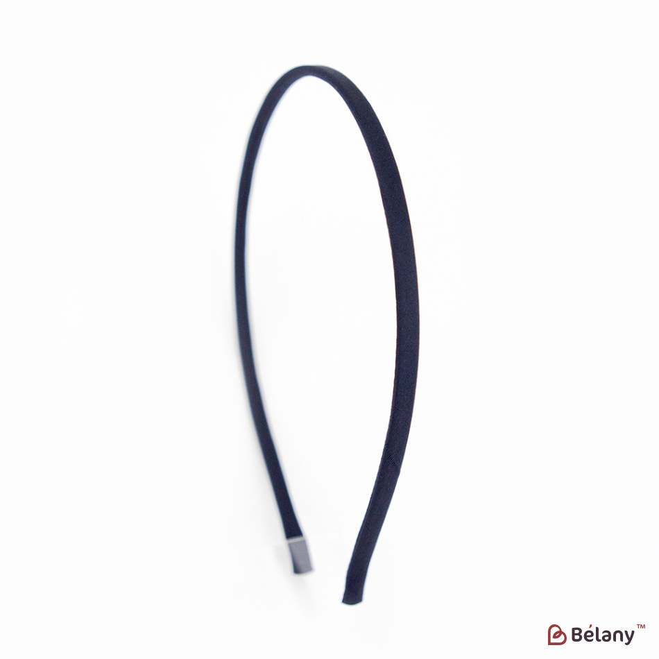 Обруч обідок атлас темно-синій S | 3