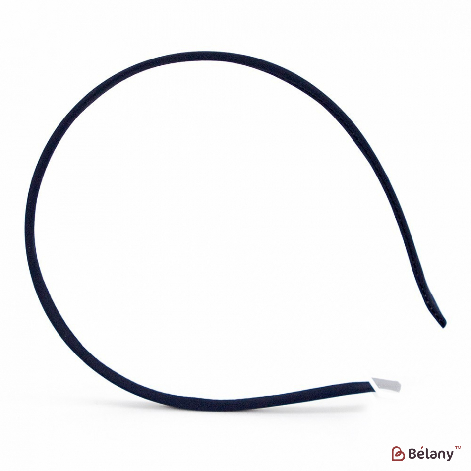 Обруч обідок атлас темно-синій S | 4