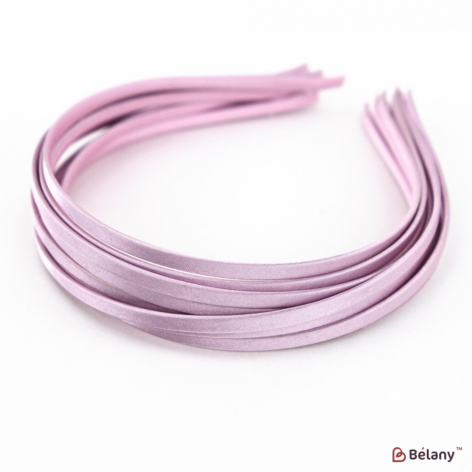 Обруч обідок атлас світло-бузковий S