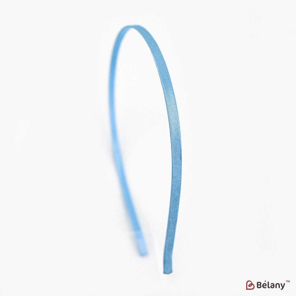 Обруч обідок атлас блакитний S | 3