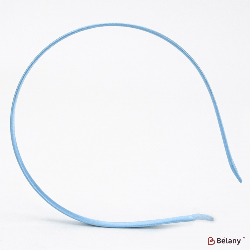 Обруч обідок атлас блакитний S | 4